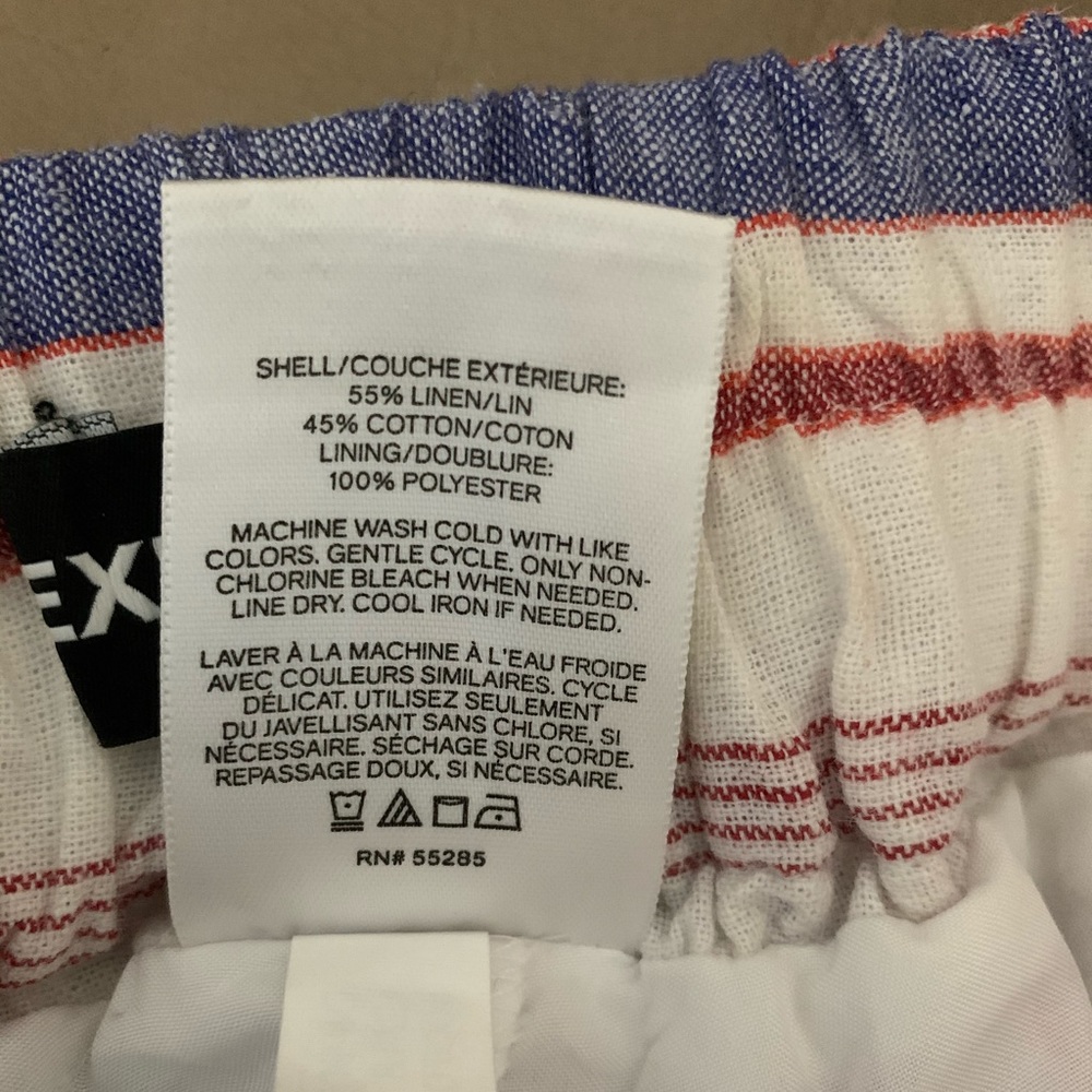 EUC EXPRESS High Waisted Striped Split Leg Pants - Picture 13 of 14